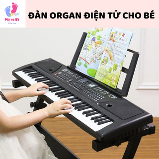 đàn piano điện - đàn piano cho bé Organ Electronic 61 Phím Cho Bé Cho Người Lớn Học Kèm Mic Sạc Giá Đỡ Âm Thanh Hay