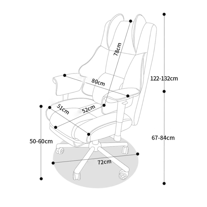 Ghế Gaming, Ghế Gaming Công Thái Học, Ghế Chơi Game Bọc Da Cao Cấp, Ghế Văn Phòng Ngã 135° Có Gác Chân M213 | BigBuy360 - bigbuy360.vn