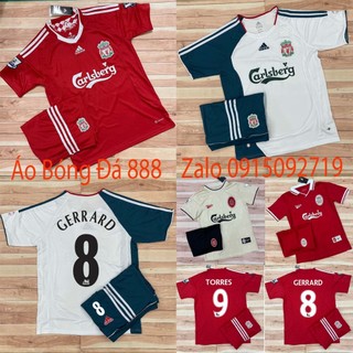 Áo Bóng Đá CLB Liverpool Retro, Áo Đá Banh Liver 2008 Legen - Vải Polyester gai Thái Cao Cấp