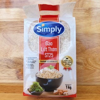 Simply gạo lứt thơm fragrant st25 brown rice