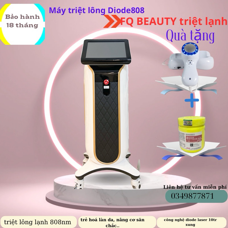 Máy Triệt Lông lạnh Diode Laser American bọc da