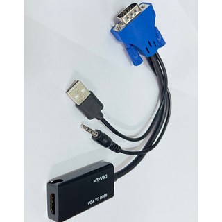 Cáp chuyển đổi vga sang hdmi mt-vikie có audio, nguồn usb