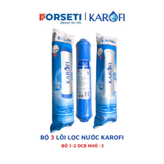 Bộ 3 Lõi lọc nước Karofi 123 dùng cho các máy Ne (lõi 2 OCB dạng cắm nhanh)