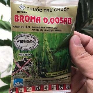Bả diệt chuột , thuốc diệt chuột sinh học Broma 0,005AB