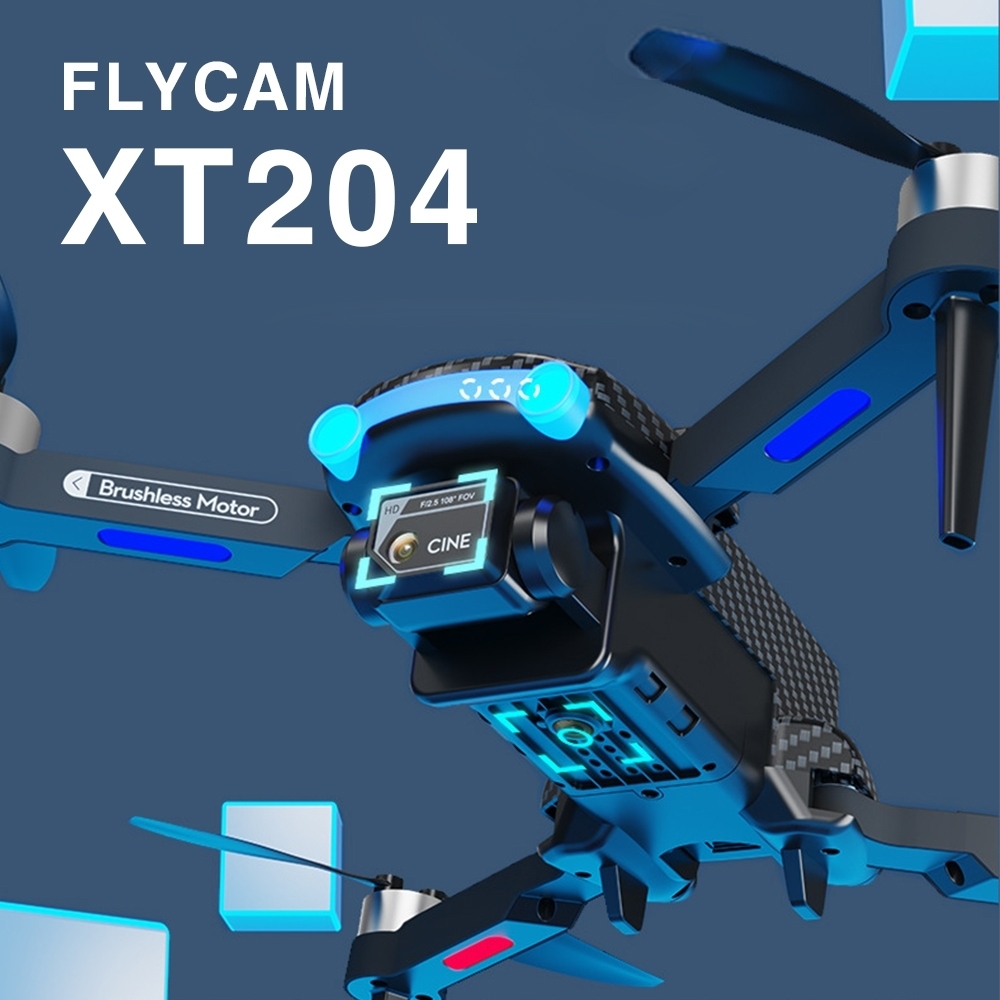 Flycam mini giá rẻ XT204 cảm biến, flycam mini động cơ không chổi than, máy bay điều khiển có camera kép, bay ổn định | BigBuy360 - bigbuy360.vn