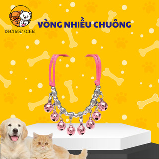 Vòng Lục Lạc Nhiều Chuông Ngộ Nghĩnh Cho Chó Mèo Dây Đeo Cổ Phụ Kiện Chó Mèo - Ken Pet Shop