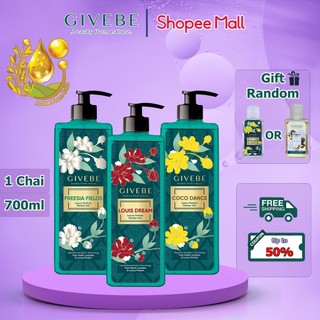 (New) Sữa tắm GIVEBE Luxury 600ml chiết xuất mầm yến mạch organic giúp da đàn hồi, khỏe mạnh, làm chậm lão hóa da