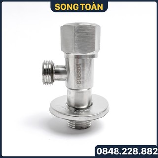 Van Chia Nước Bồn Cầu Inox 304, Van Giảm Áp Inox Ren 21 Lắp Đặt Chia Nước Bồn Cầu, Vòi Xịt