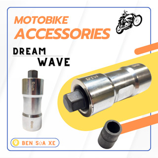 Vam mâm điện(cảo vô lăng)HONDA DREAM thép CNC cao cấp