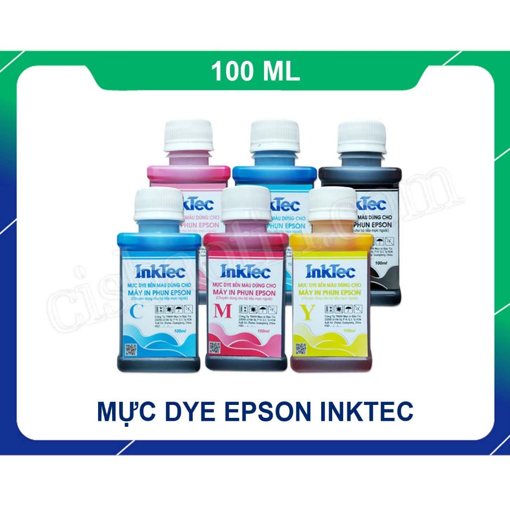 MỰC DYE INKTEC CHO MÁY IN EPSON( CHAI 100ML)