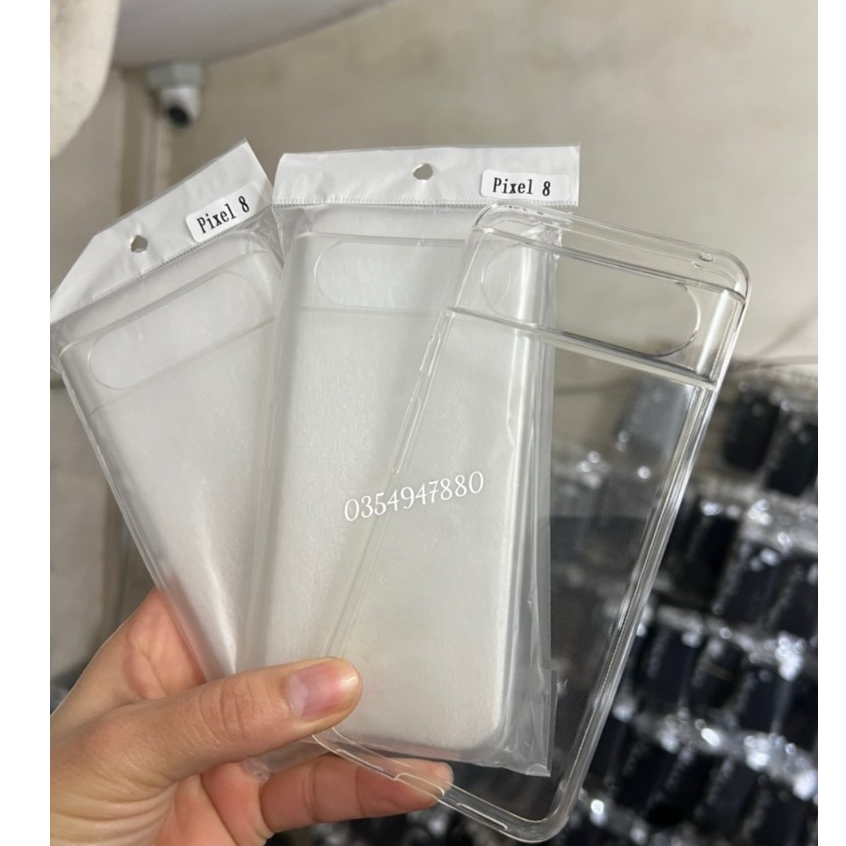 Ốp Lưng Dẻo cho Google Pixel 8/ Pixel 8 Pro Silicon trong suốt
