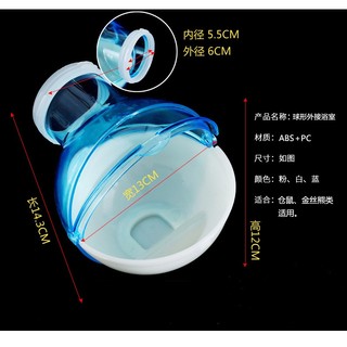 Nhà tắm cho Hamster gắn lồng size lớn
