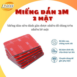 Miếng dán 3M 2 mặt siêu bám dính, dán được nhiều đồ dùng trên nhiều vật liệu khác nhau, không lưu vết keo khi bóc ra