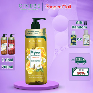 Sữa tắm GIVEBE Vàng Sansuyu 700ml hương nước hoa Ý