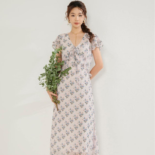 GAIETE Đầm/váy dài maxi chất liệu voan vintage – Kathy Chiffon Maxi