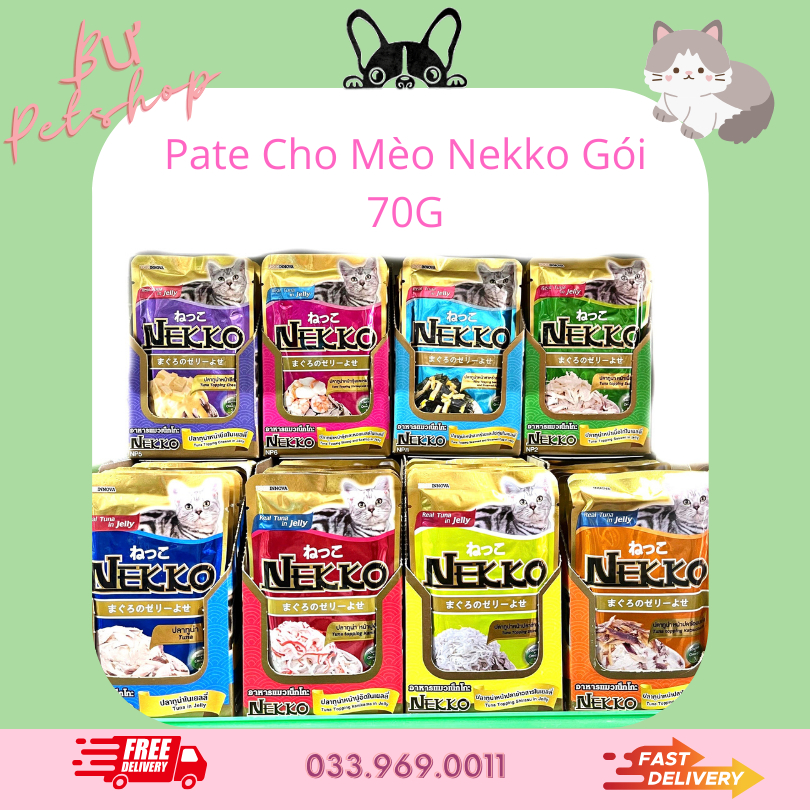 [Chính Hãng] Pate Cho Mèo Nekko - Gói 70g