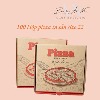 100 hộp pizza in sẵn size 22.22.4