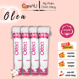 Combo 4 bông tẩy trang olea 140 miếng cotton pads