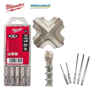 Bộ mũi khoan bê tông milwakee 5 chi tiết 5psc 4932352833