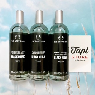 [Nhãn bị lỗi nhăn] Xịt thơm toàn thân The Body Shop Black Musk Fragance Mist 100ml