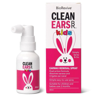 Xịt tan ráy tai thỏ hồng Clean Ears Kids Úc