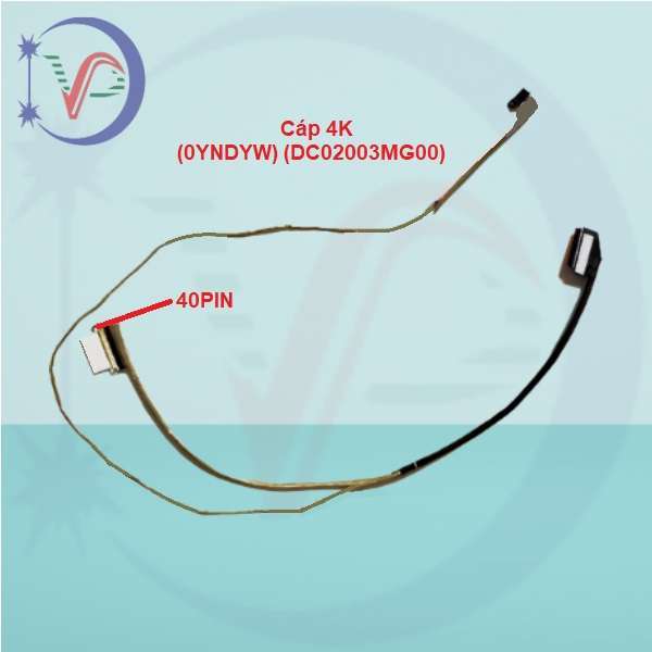 (NEW) Cáp màn hình laptop Dell Inspiron 5593 5594 - 40PIN - Cáp 4K