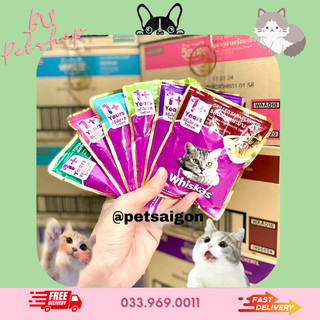 Pate Cho Mèo Whiskas Dạng Gói 80G