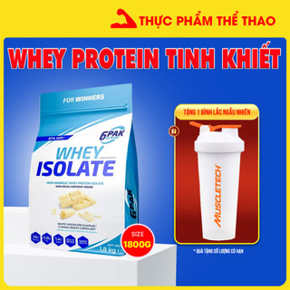 Sữa tăng cơ Giảm Mỡ 6PAK Whey Isolate 100 - Hàng Chính Hãng - NHIỀU HƯƠNG V