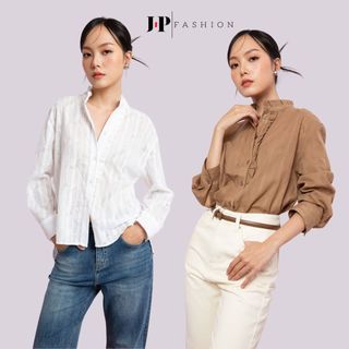 Áo Sơ Mi Kiểu J-P FASHION Với Thiết Kế Hiện Đại, Chất Liệu Mềm Mại Chống Nhăn, Vẻ Đẹp Sang Trong Thanh Lịch 10608217