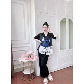 Đồ Bộ Bigsize Lụa Mango in 5D 50-100kg - M3