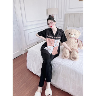 Đồ Bộ Bigsize Lụa Mango in 5D 50-100kg - M5