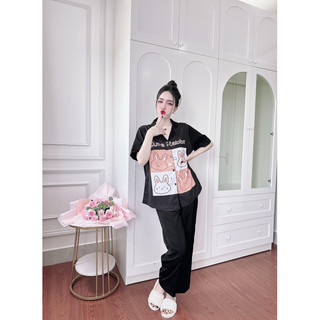 Đồ Bộ Bigsize Lụa Mango in 5D 50-100kg - M5