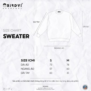 Áo Sweater unisex nam nữ Nỉ -  BIRDY - TIC TAC TOE RESTRICTED