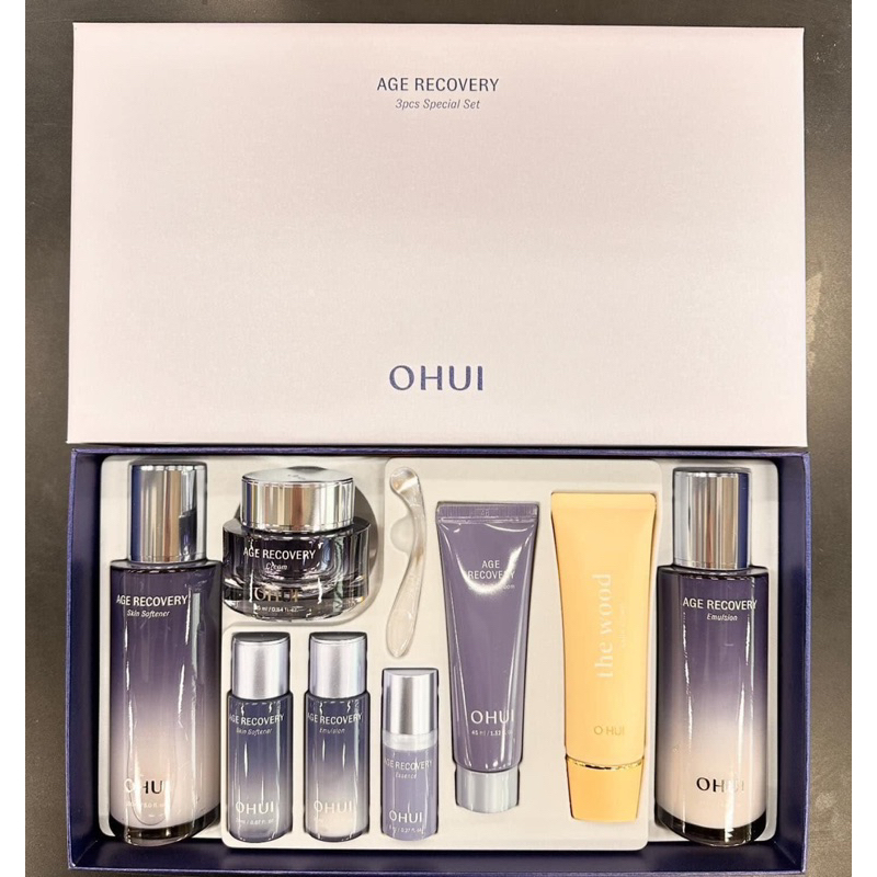 Kem và serum dưỡng collagen tăng cường đàn hồi da OHUI Age Recovery Cream