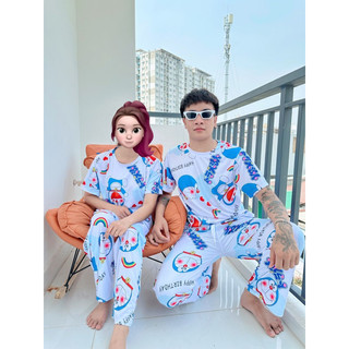 bộ dorremon thun lanh đồ bộ thể thao nam nữ