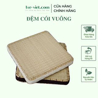 Nệm cói vuông - Đệm ngồi bệt yoga ngồi thiền cao cấp
