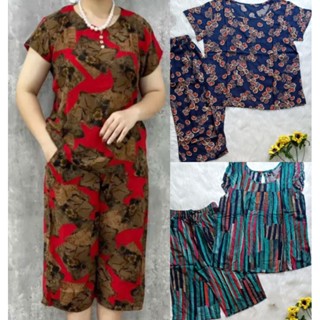 (40 -> 73kg) Đồ Bộ Tole Lanh Nữ Trung Niên, Quần Lửng Có Túi, Ảnh Thật, Được Kiểm Hàng