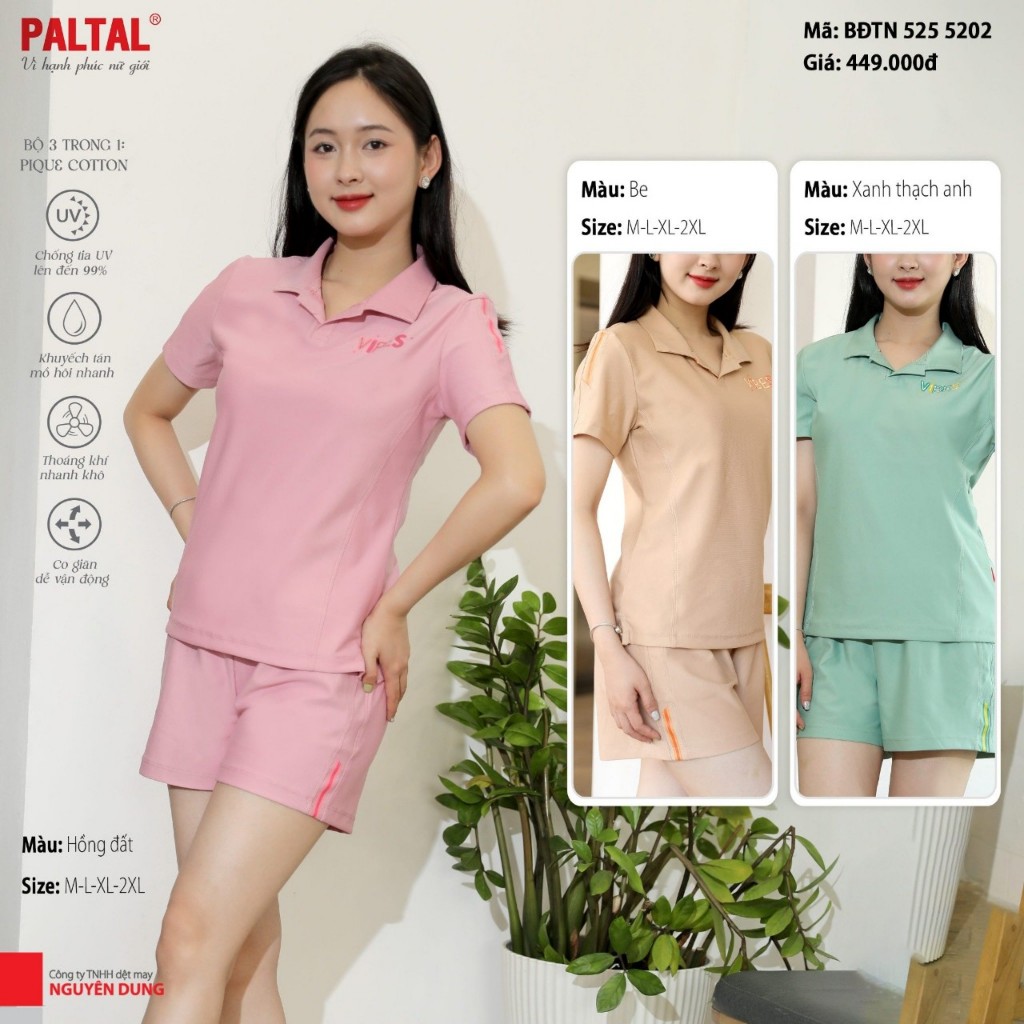 Bộ đùi cao cấp Paltal chất liệu Pique cotton 5255202