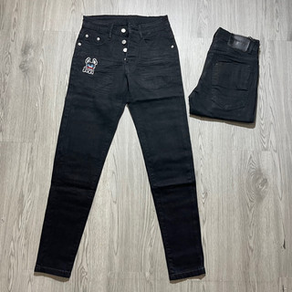 Quần dsquared2 đen trơn thêu chó,quần dsq 4 cúc icon 538-1