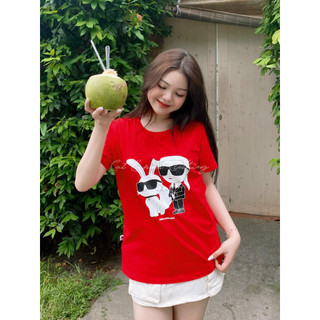 Karl lagerfield áo phông họa tiết nổi bật trendy trẻ trung