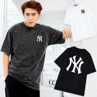 Áo Thun NY Tay Lỡ Local Brand Cotton 100 nam nữ form rộng Unisex (AT2800L - Kèm Video Ảnh Thật) (Toni.Brand)