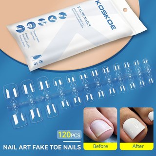 Koskoe móng chân móng úp chân nhám hộp set 120 móng chân