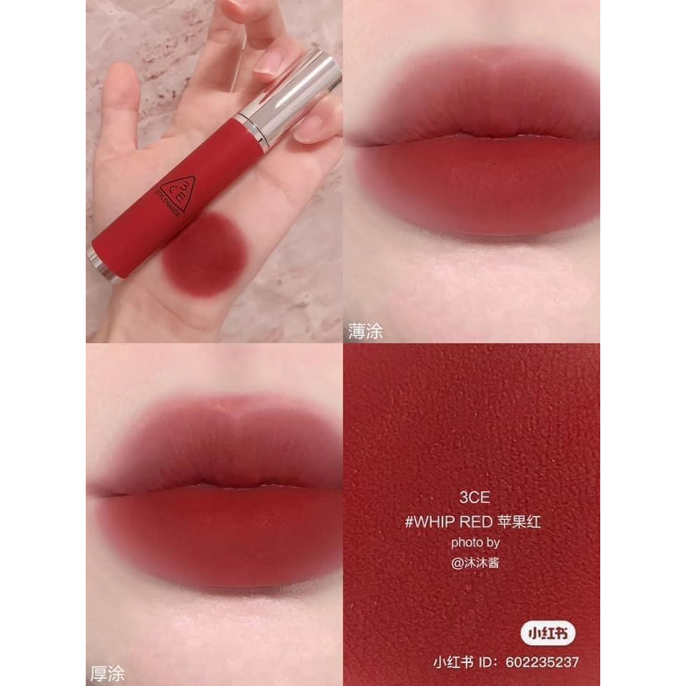 Son kem lỳ mịn 3ce Hazy Lip Clay