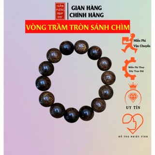 Vòng Trầm Hương Sánh Chìm Tròn Trầm Hương Minh Đạt Vòng Trầm Cao Cấp Sang Trọng