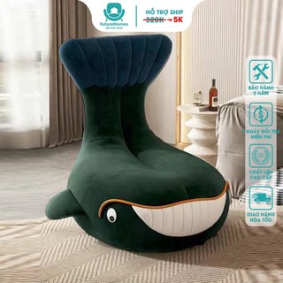 Ghế Sofa Thư Giãn Nhập Khẩu, Ghế Lười Đọc Sách Hình Cá Heo Thư Giãn Đọc Sách, Nệm vải nỉ / FutureHomes