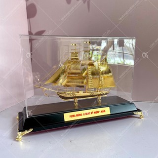 [QUÀ TẶNG CAO CẤP] MÔ HÌNH THUYỀN MẠ VÀNG 24K