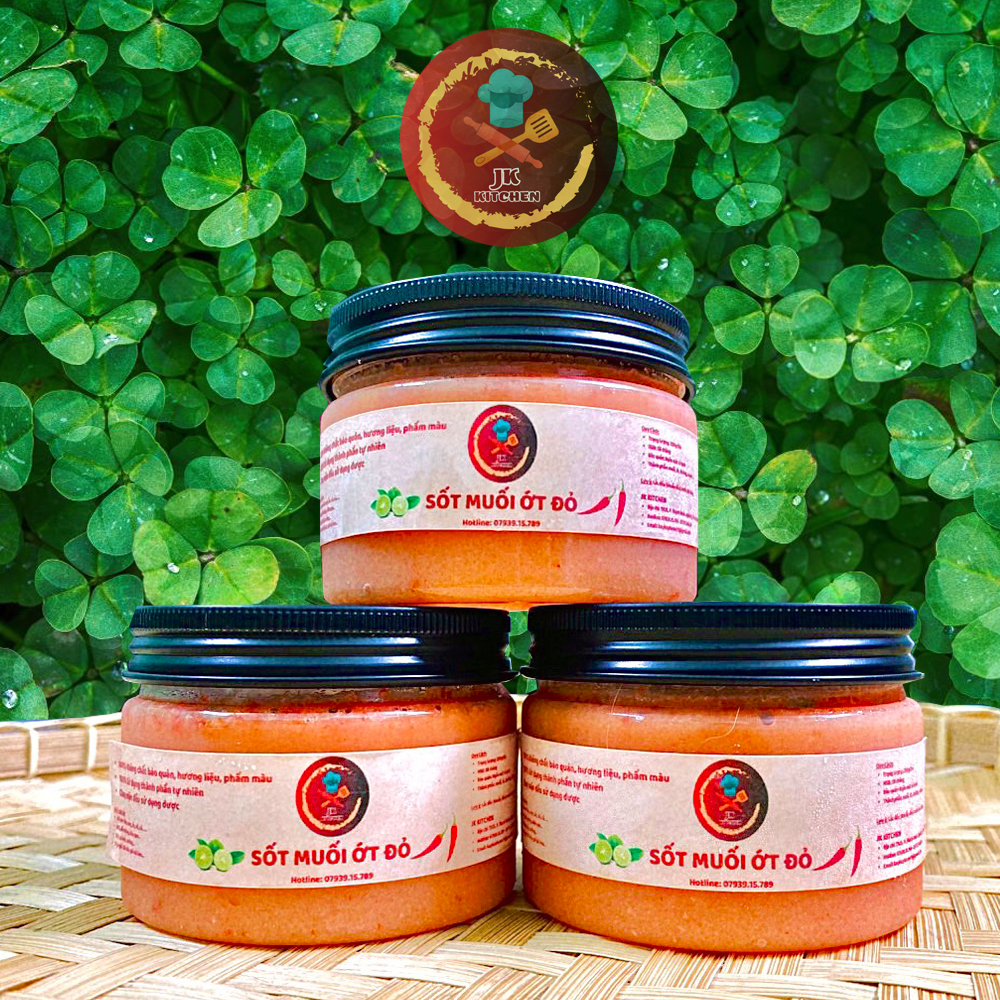 Sốt Muối Ớt Đỏ - Muối Ớt Đỏ - JK Kitchen - Chấm Hải Sản Thịt Nướng Siêu Ngon