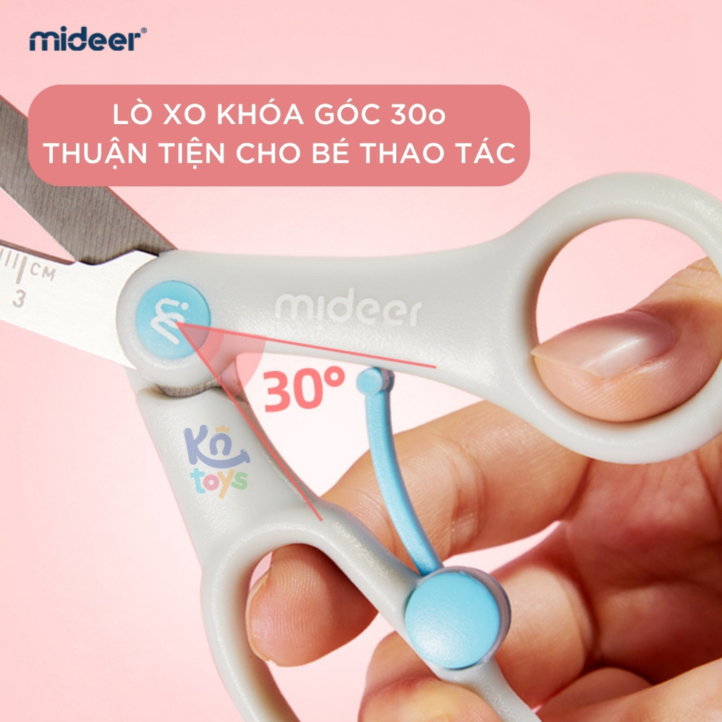 Kéo Cắt Giấy Thủ Công An Toàn Cho Trẻ Mideer Craft Scissors