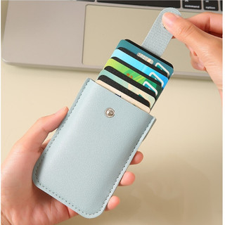 Ví da nữ nam cầm tay đựng tiền card và thẻ nhiều ngăn mini cao cấp
