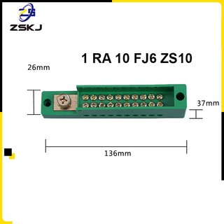 Cầu đấu chia dây điện nhiều cổng 100a fj6 zs